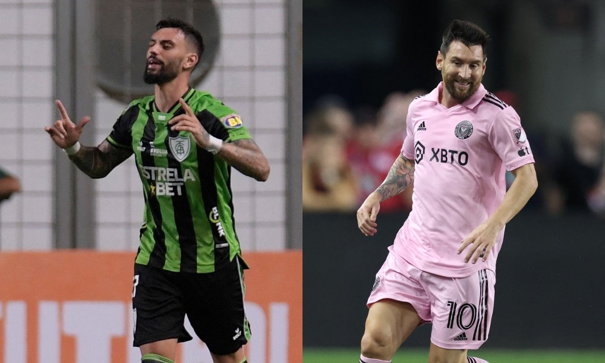 Mastriani e Lionel Messi (foto: AFP)