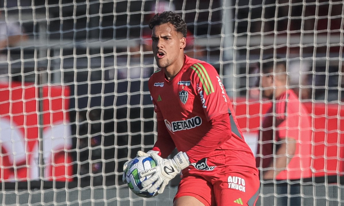 Matheus Mendes em São Paulo 0 x 2 Atlético (foto: Pedro Souza/Atlético)
