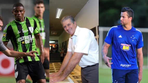 Juninho, João Leite e Fábio, recordistas de América, Atlético e Cruzeiro (foto: AFP---Jorge Gontijo/EM/D.A Press)