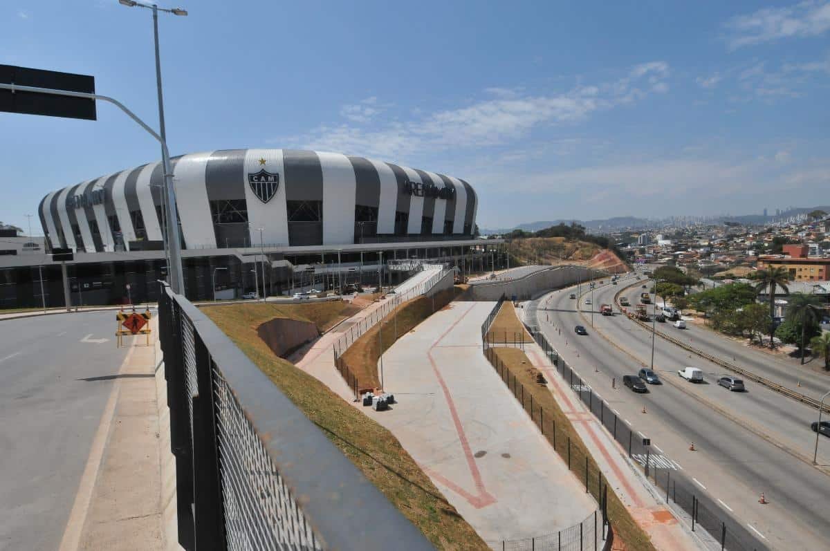 Entorno da Arena MRV no dia 24/8/2023