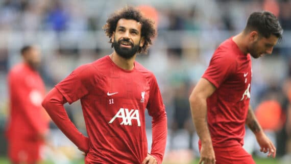 Salah, atacante do Liverpool (foto: AFP)