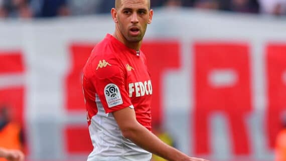 Slimani com a camisa do Monaco (foto: NICOLAS TUCAT)