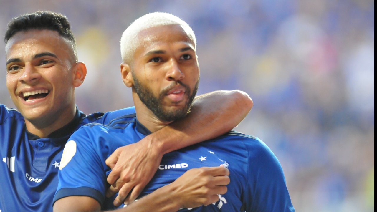 Wesley, atacante do Cruzeiro (foto: Alexandre Guzanshe/EM/D.A. Press)