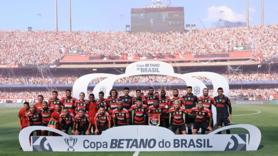 Flamengo foi vice-campeão da Copa do Brasil (foto: Marcello Zambrano/AFP)