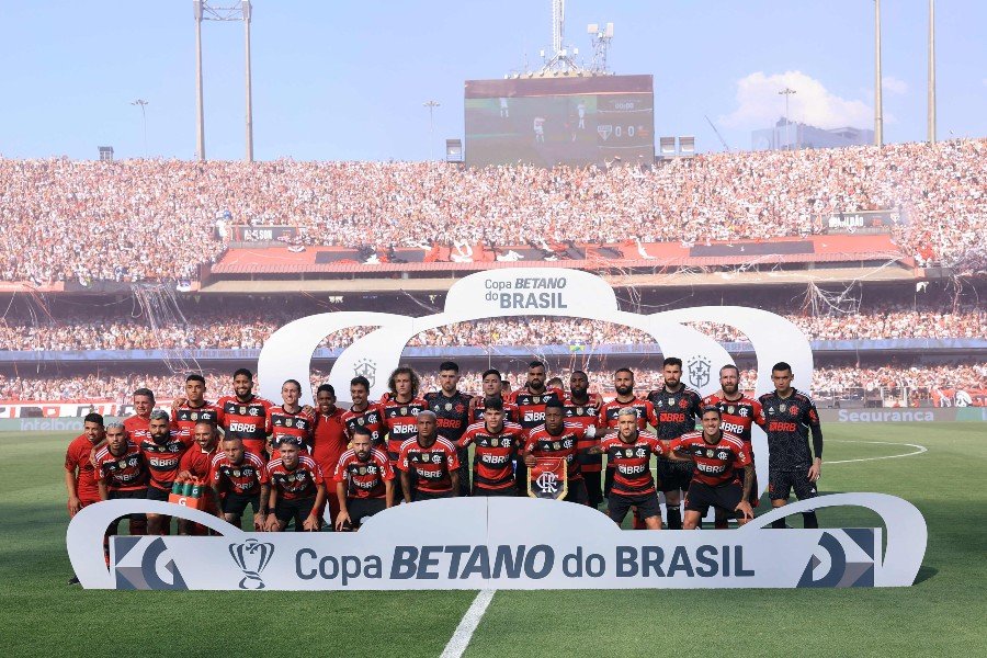 Flamengo foi vice-campeão da Copa do Brasil (foto: Marcello Zambrano/AFP)