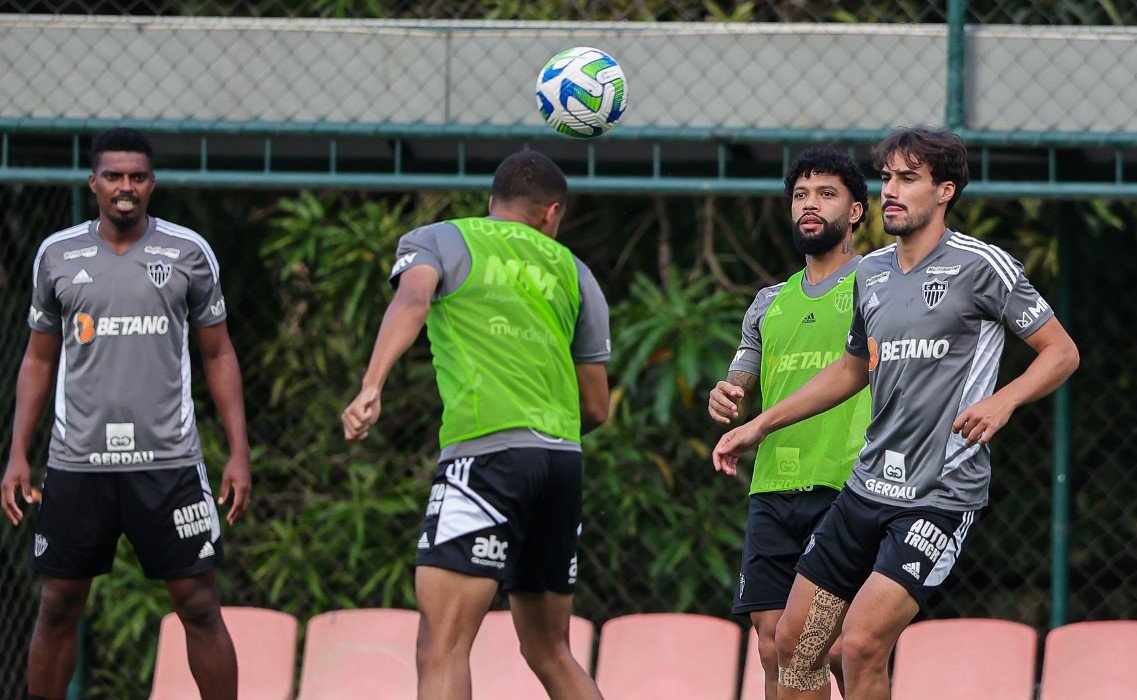 Treino do Atlético nesta quinta-feira (28/9) (foto: Pedro Souza/Atlético)