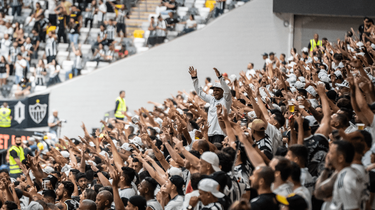 Torcedores do Atlético na Arena MRV (foto: Daniela Veiga/Atlético)