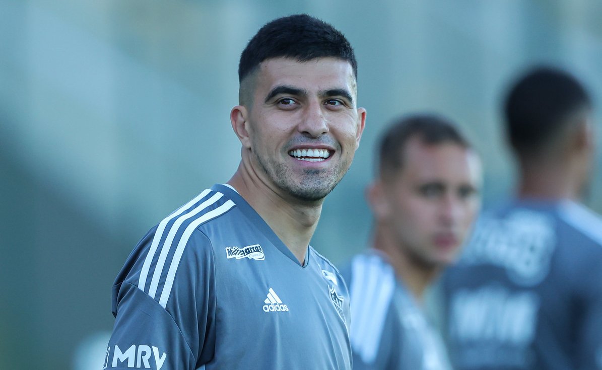 Battaglia, volante do Atlético (foto: Pedro Souza/Atlético)