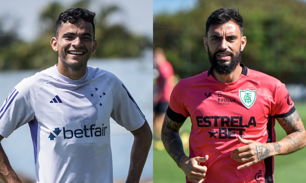 Bruno Rodrigues (à esquerda) e Mastriani (à direita) (foto: Montagem de fotos de Gustavo Aleixo/Cruzeiro e Mourão Panda/América)