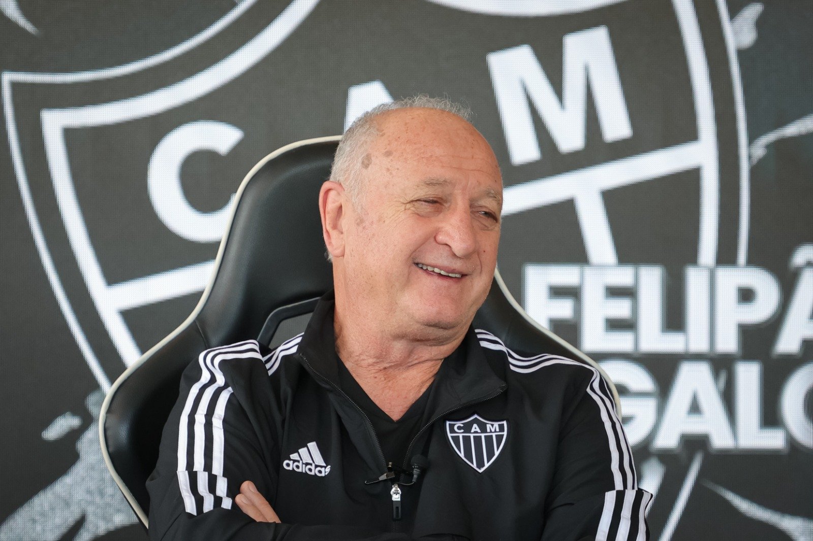 Felipão, técnico do Atlético (foto: Pedro Souza/Atlético)