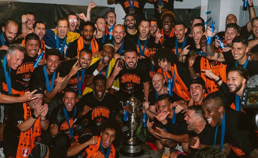 Houston Dynamo foi campeão da Copa dos Estados Unidos sobre o Inter Miami (foto: Divulgação/Houston Dynamo)