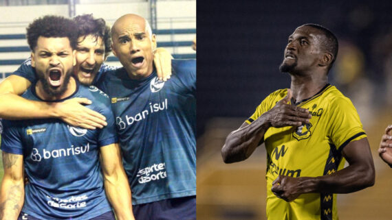 Jogadores do São José e São Bernardo (foto: Reprodução Instagram do São José e do São Bernardo)