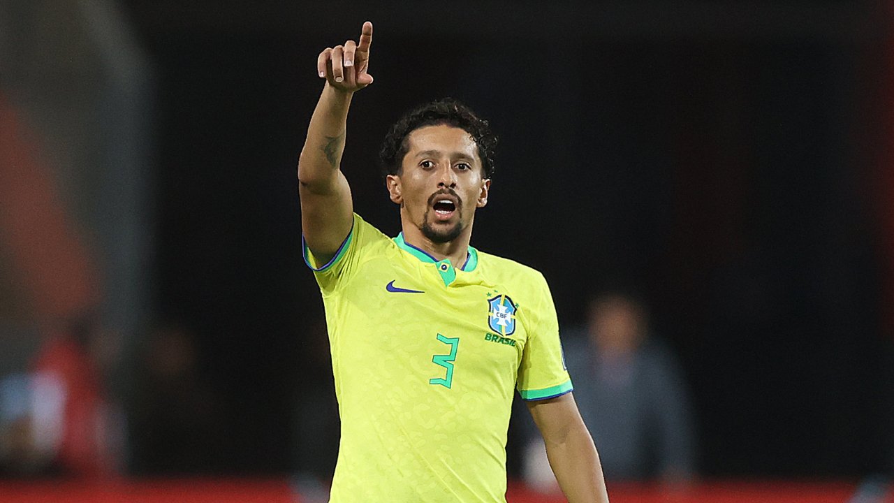Marquinhos pela Seleção Brasileira (foto: Vitor Silva/CBF)