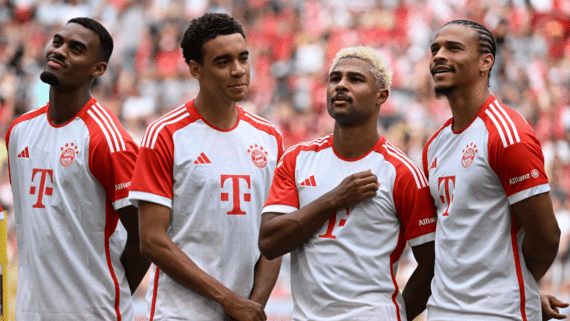 Jogadores do Bayern de Munique (foto: Christof Stache/AFP)