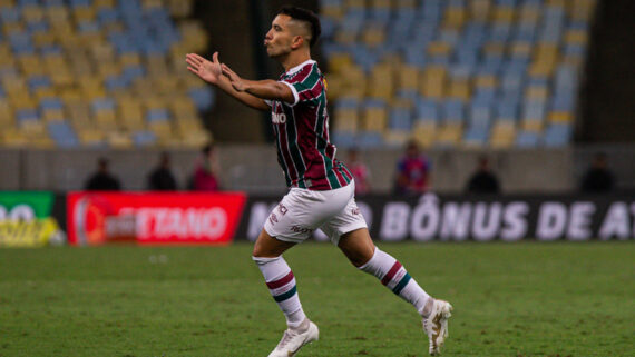 Leo Fernández fez o gol do Fluminense (foto: Marcelo Gonçalves/Fluminense)