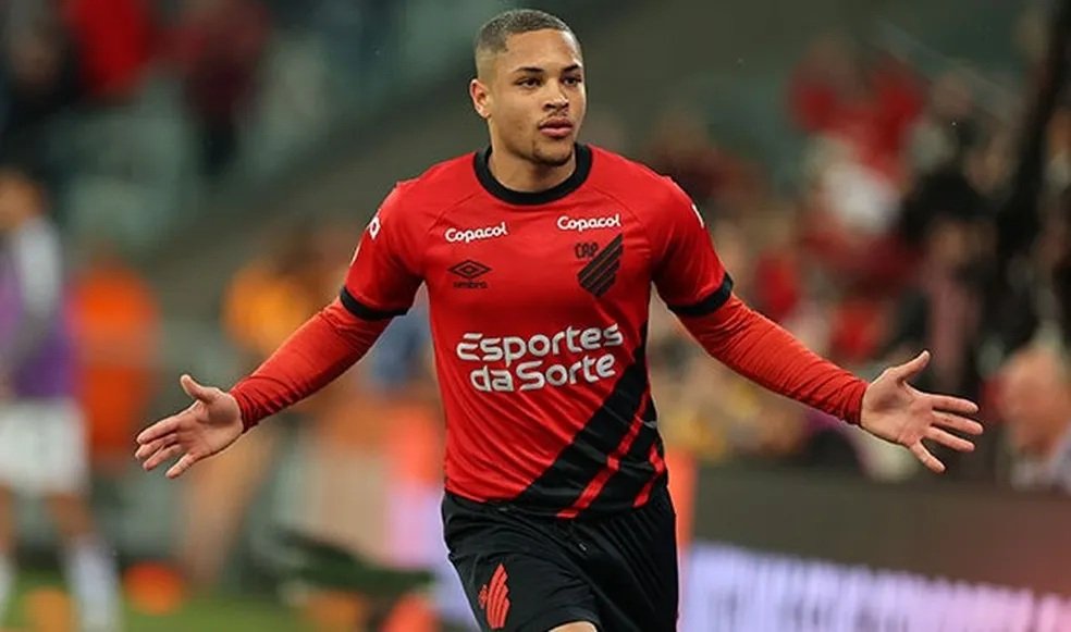 Vitor Roque, atacante do Athletico-PR (foto: Foto: José Tramontin/Athletico)