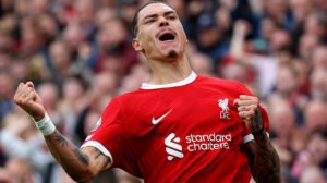 Darwin Núñez,do Liverpool - Crédito: 