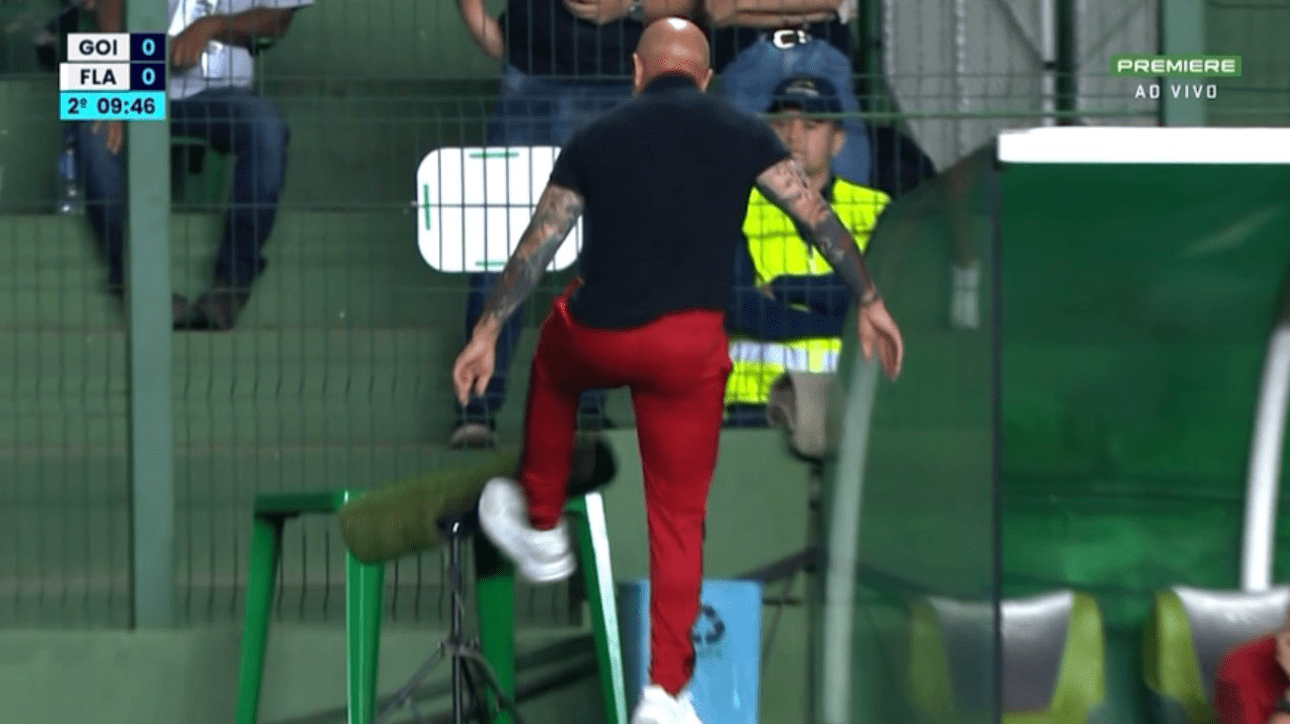 Jorge Sampaoli, técnico do Flamengo (foto: Reprodução Premiere)