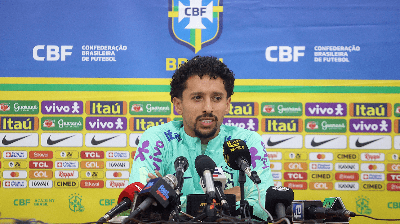 Marquinhos, zagueiro da Seleção Brasileira e do PSG (foto: Vitor Silva/CBF)