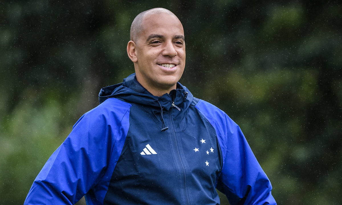 Pepa durante treino do Cruzeiro - (foto: Gustavo Aleixo/Cruzeiro)