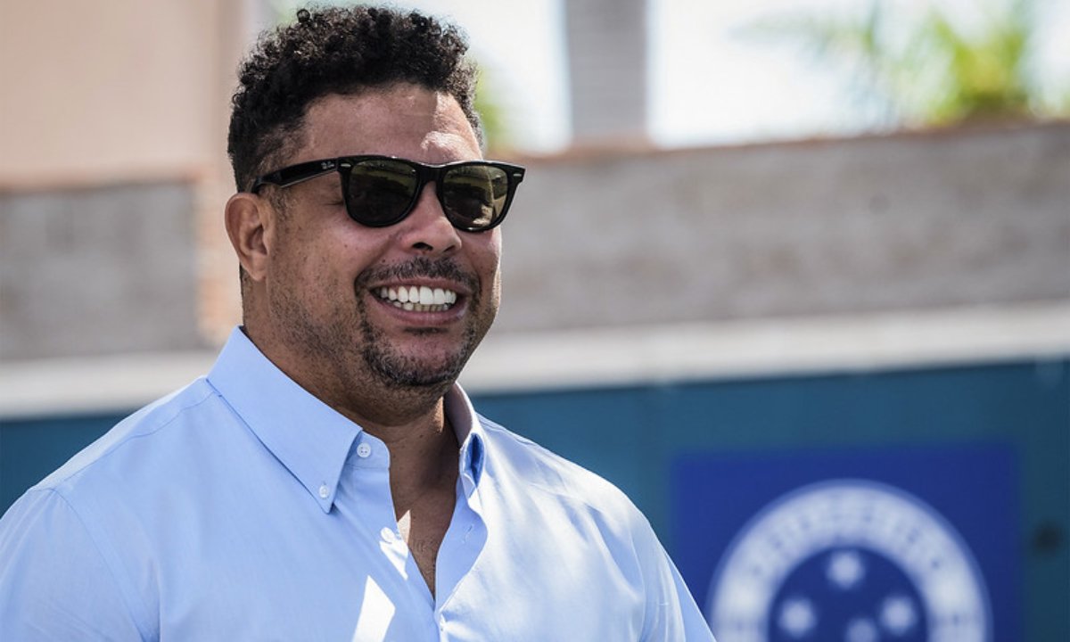 Ronaldo Fenômeno na Toca da Raposa 2, em Belo Horizonte (foto: Gustavo Aleixo/Cruzeiro)