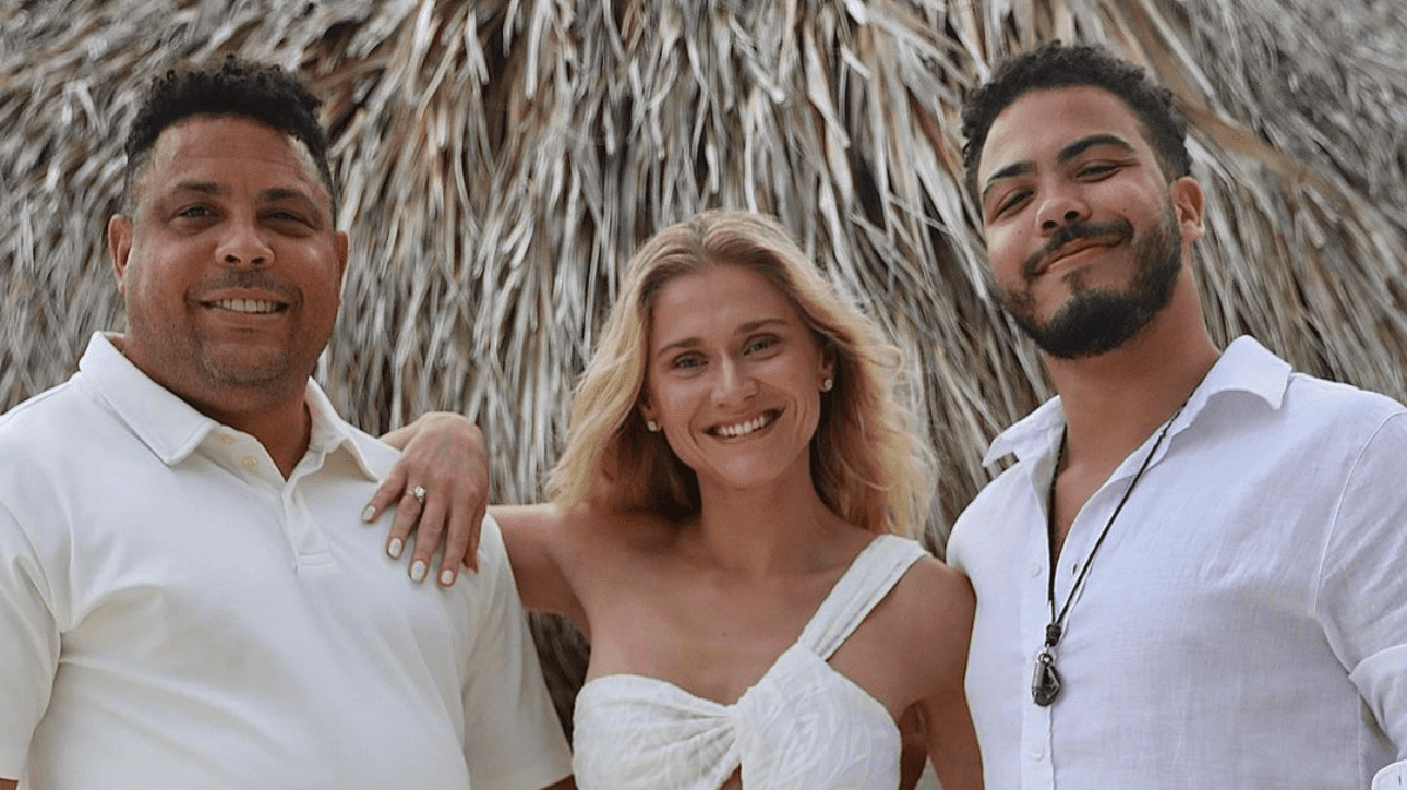 Ronaldo Fenômeno, Celina Locks e Ronald (foto: Bruna Boechat)