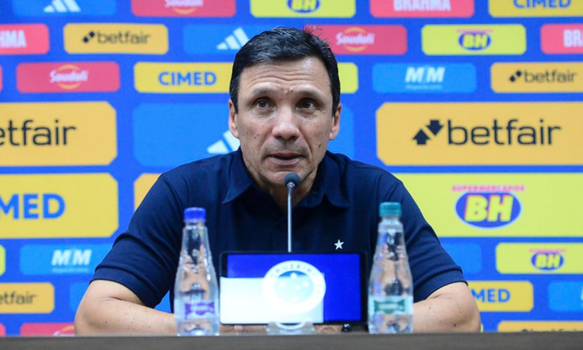 Zé Ricardo concede entrevista coletiva (foto: Staff Images/Cruzeiro)