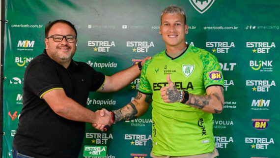 Goleiro do América foi apresentado (foto: Mourão Panda/América)