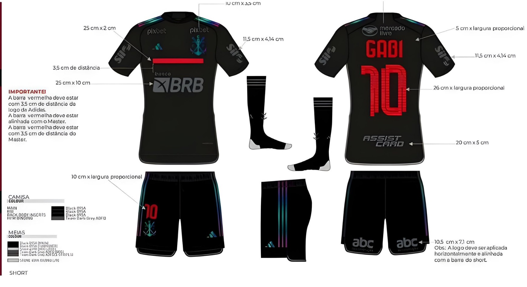 Flamengo apresenta nova terceira camisa que muda de cor; veja fotos