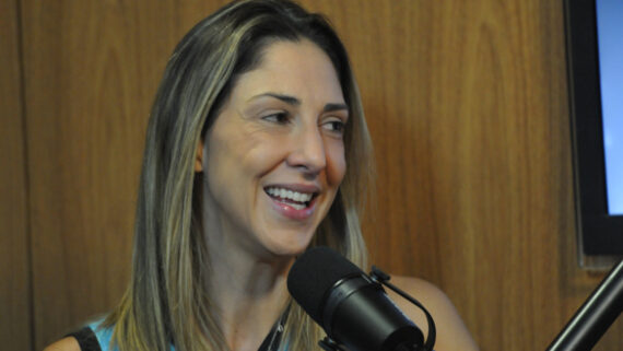 Carol Gattaz, central do Minas, em entrevista ao No Ataque (foto: Gladyston Rodrigues/EM/D.A Press)