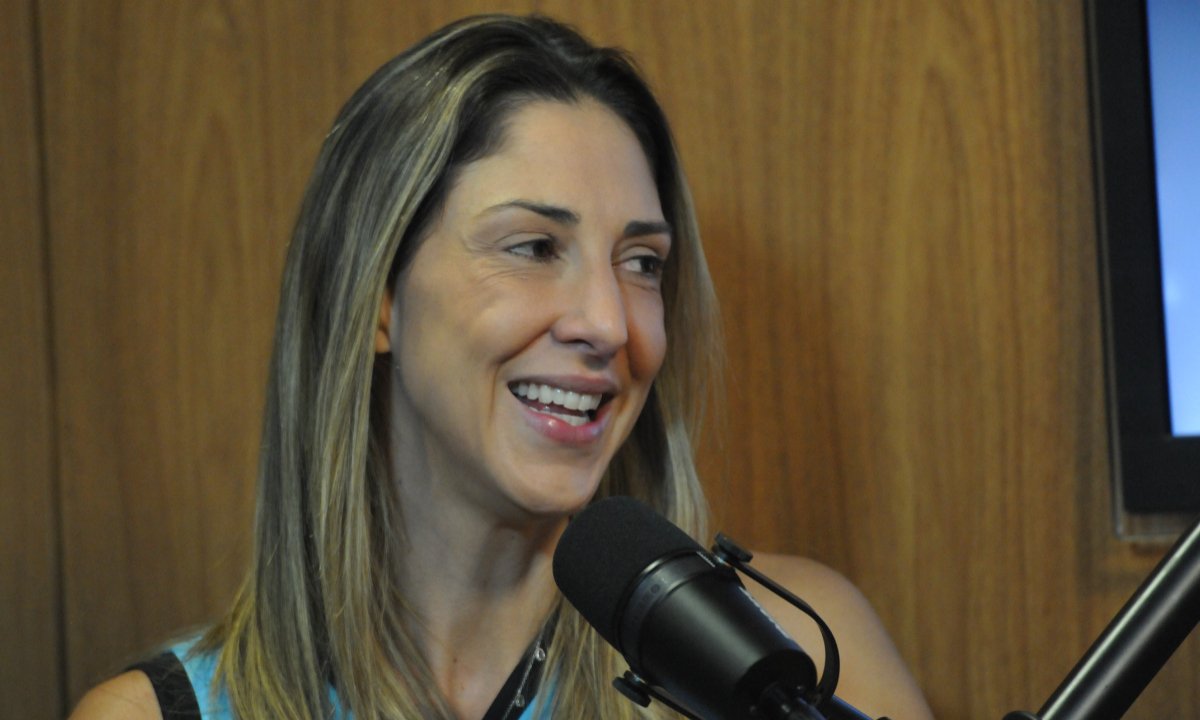 Carol Gattaz, central do Minas, em entrevista ao No Ataque (foto: Gladyston Rodrigues/EM/D.A Press)