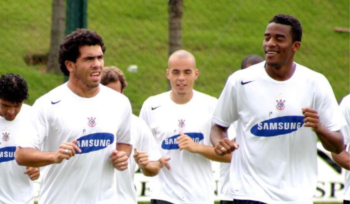Betão durante treino do Corinthians (foto: Denny Cesare/Futura Press)