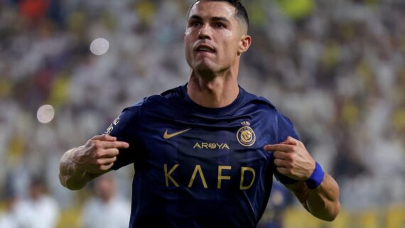 Cristiano Ronaldo pelo Al-Nassr (foto: FAYEZ NURELDINE)