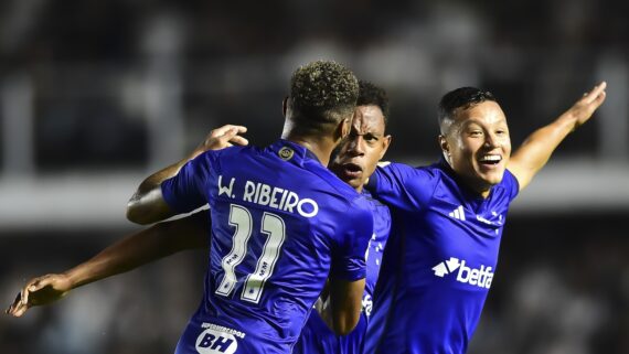 Cruzeiro vence Santos por 3 a 0 (foto: Staff Images/Cruzeiro)
