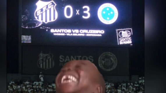 Cruzeiro postou meme de criança rindo do 'erro' dos comentaristas no palpite (foto: Divulgação/Cruzeiro)