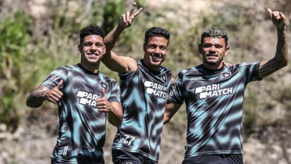 Jogadores do Botafogo (foto: Arthur Barreto/Botafogo)