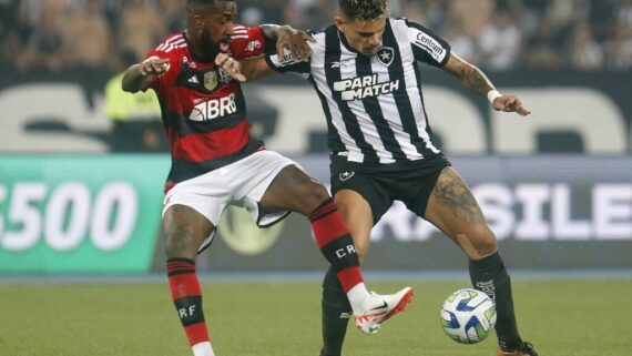 Flamengo vence o Botafogo por 2 a 1 (foto: Vitor Silva/Botafogo)