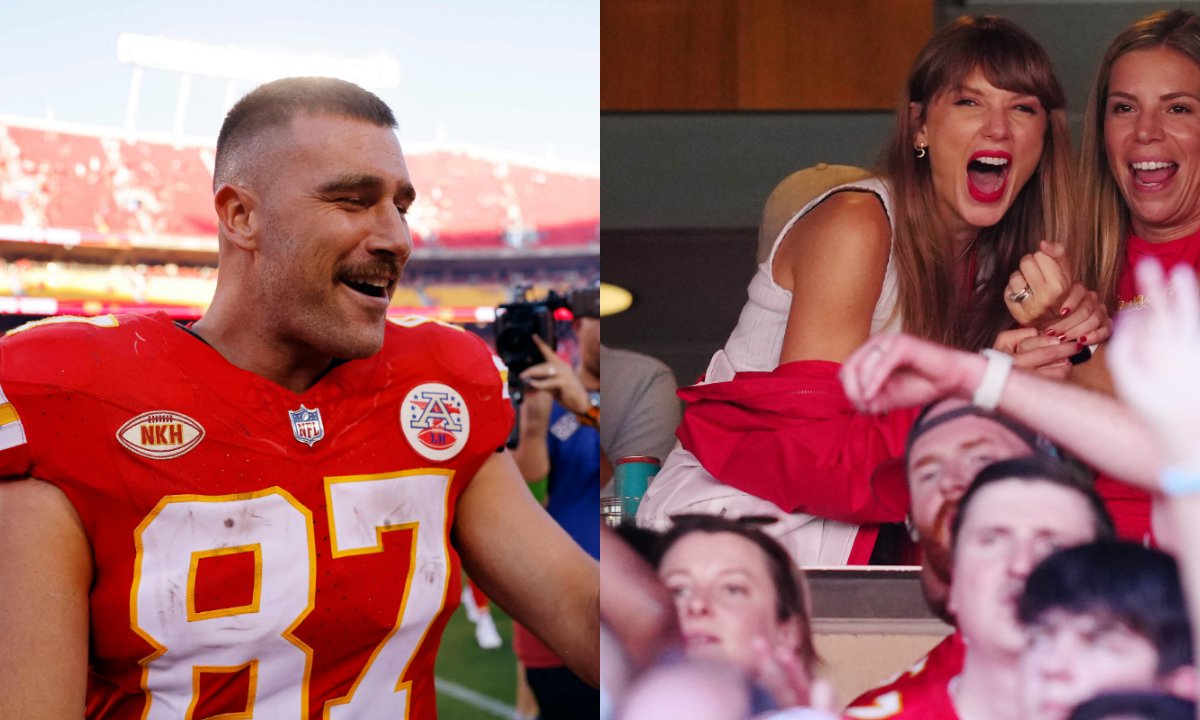 Taylor Swift em jogo dos Chiefs (foto: AFP)