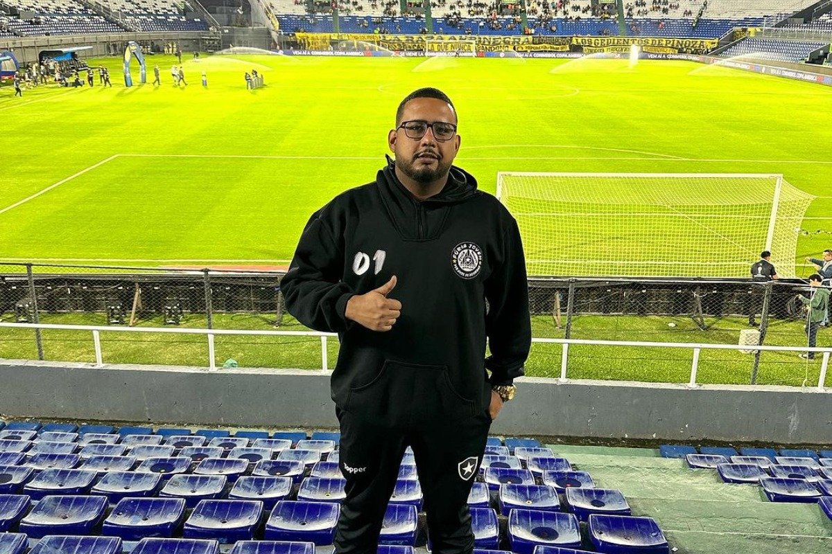 Ronaldo Quintero, presidente da Fúria Jovem do Botafogo (foto: Reprodução)