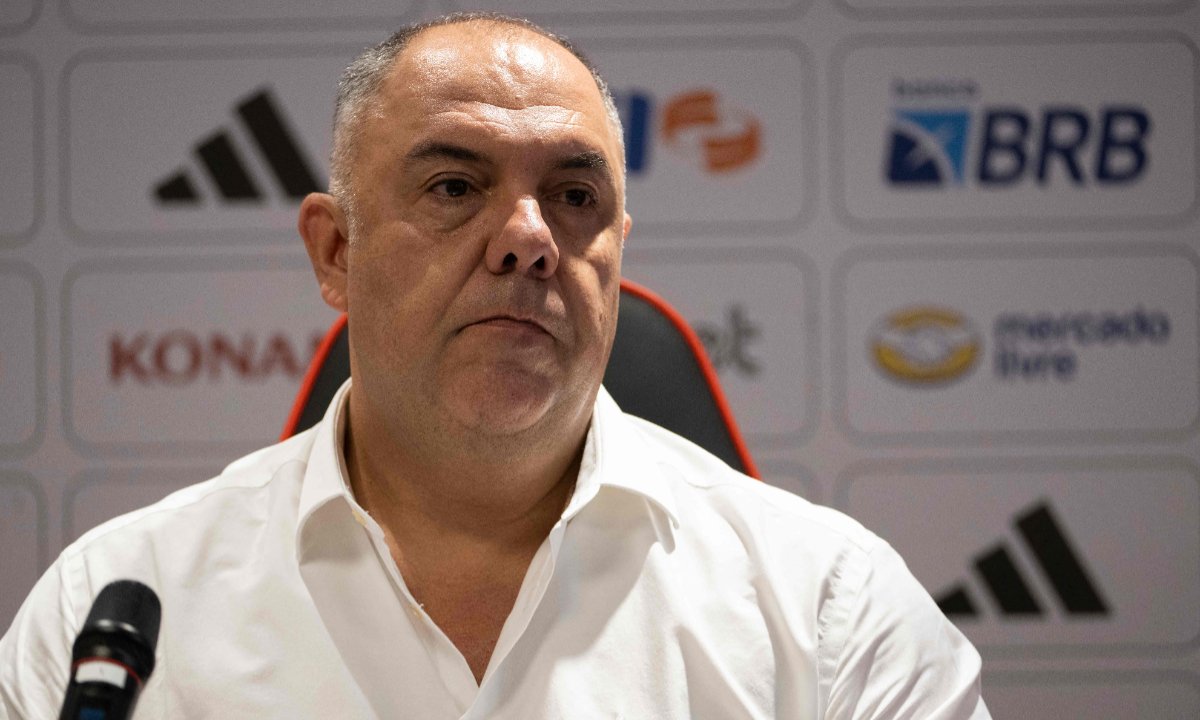 Marcos Braz em entrevista coletiva (foto: AFP)