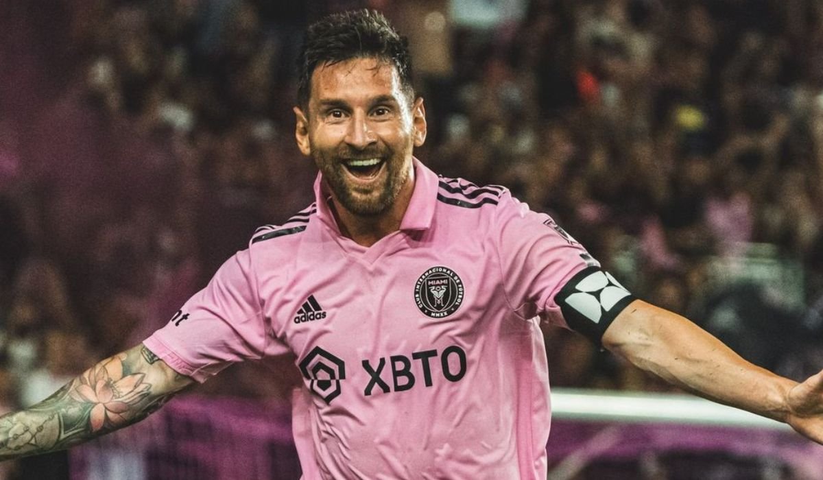 Messi comemora gol pelo Inter Miami (foto: Divulgação/Inter Miami)