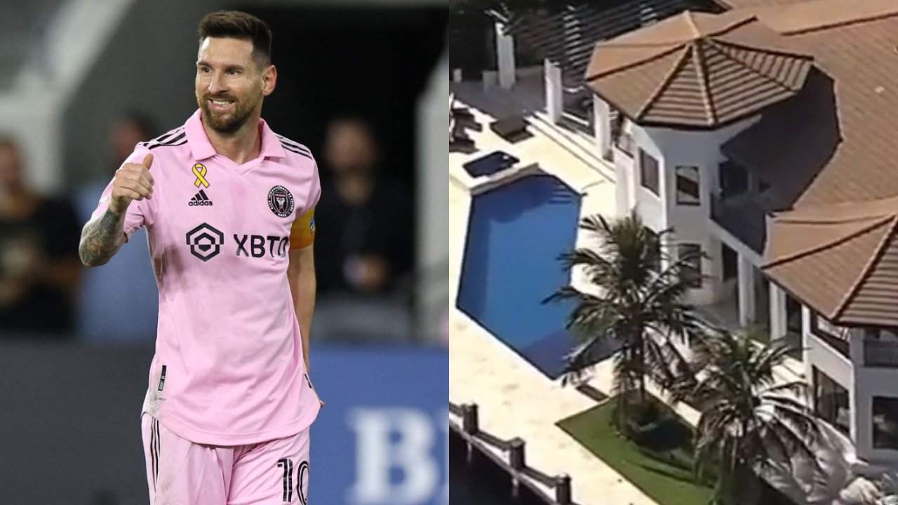 Messi comprou mansão de valor milionário em Miami (foto: HARRY HOW/AFP, Reprodução/Redes Sociais)