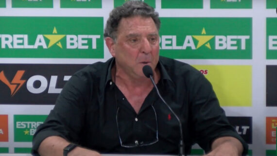 Salum em pronunciamento após América e Vasco (foto: Reprodução/Youtube)