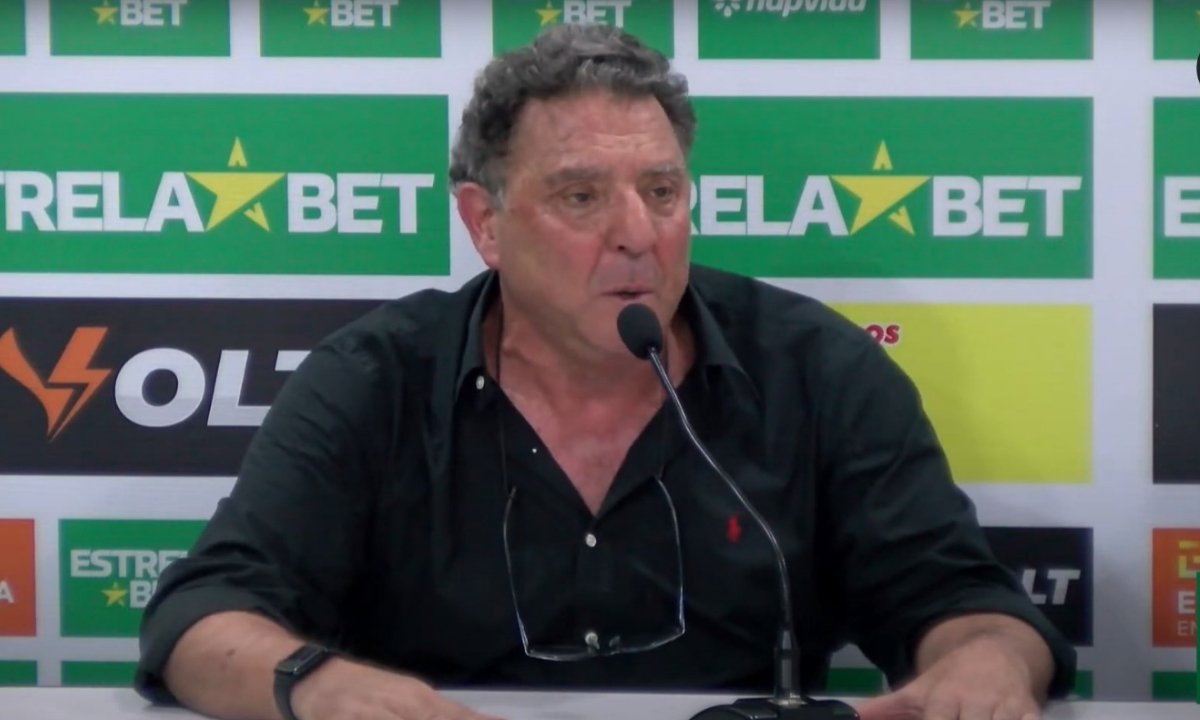 Salum em pronunciamento após América e Vasco (foto: Reprodução/Youtube)