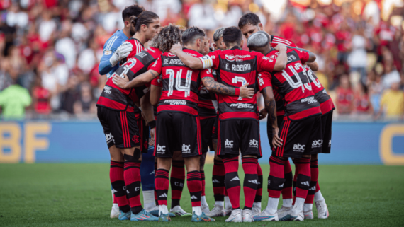 Jogadores do Flamengo (foto: Paula Reis/Flamengo)