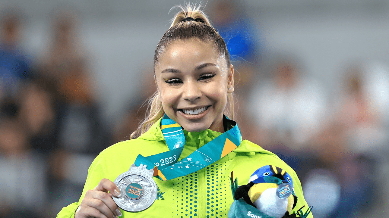 Flávia Saraiva, ginasta brasileira (foto: Ricardo Bufolin/CBG)