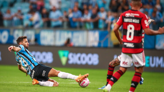 Grêmio e Flamengo na Arena (foto: Site oficial do Grêmio)