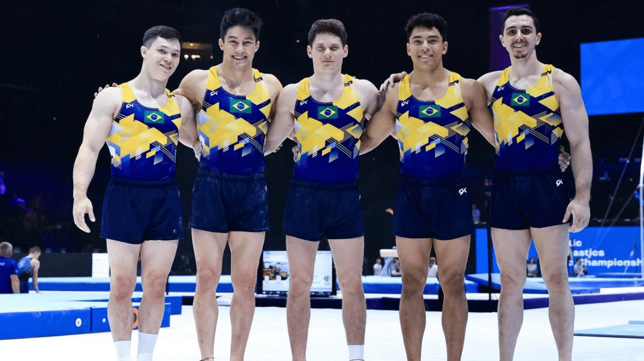 Seleção Brasileira Masculina de Ginástica Artística para Jogos Pan-Americanos (foto: Divulgação/CBG)