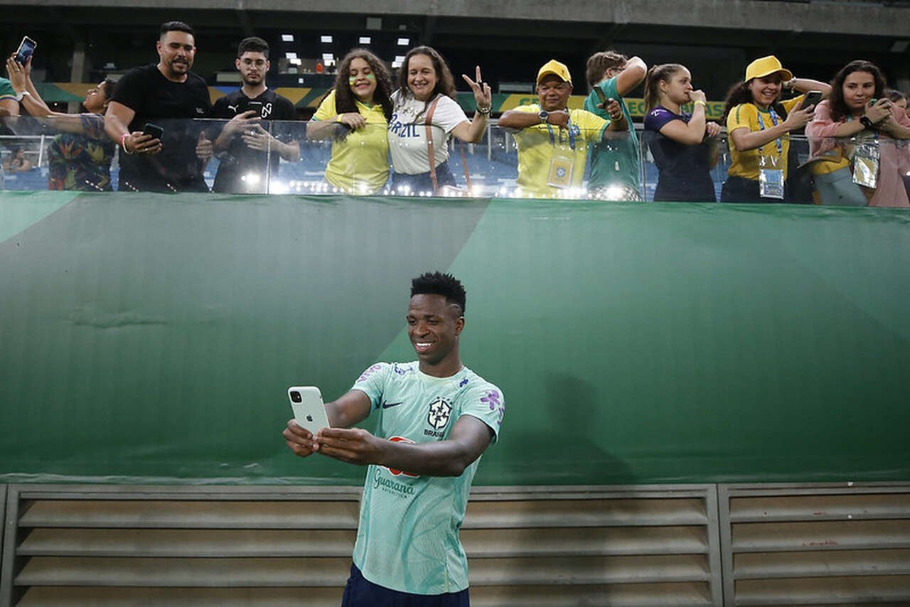 Vini JR na Seleção (foto: Foto: Vitor Silva/CBF)