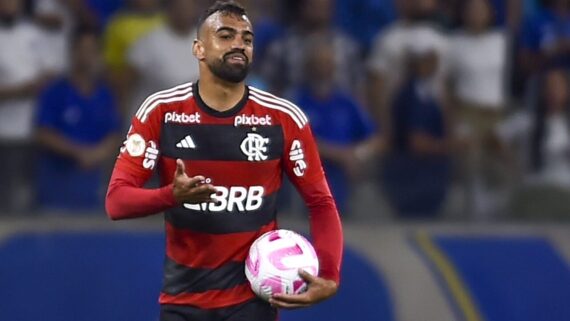 Fabrício Bruno em jogo pelo Flamengo (foto: Marcelo Cortes/Flamengo)